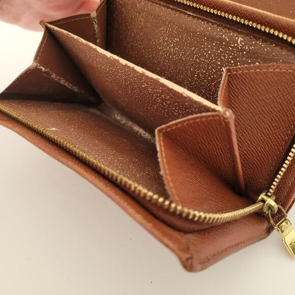 Louis Vuitton Portefeuille Tresor Bifold Wallet Medium Monogram Brown Made USA - Picture 12 of 16